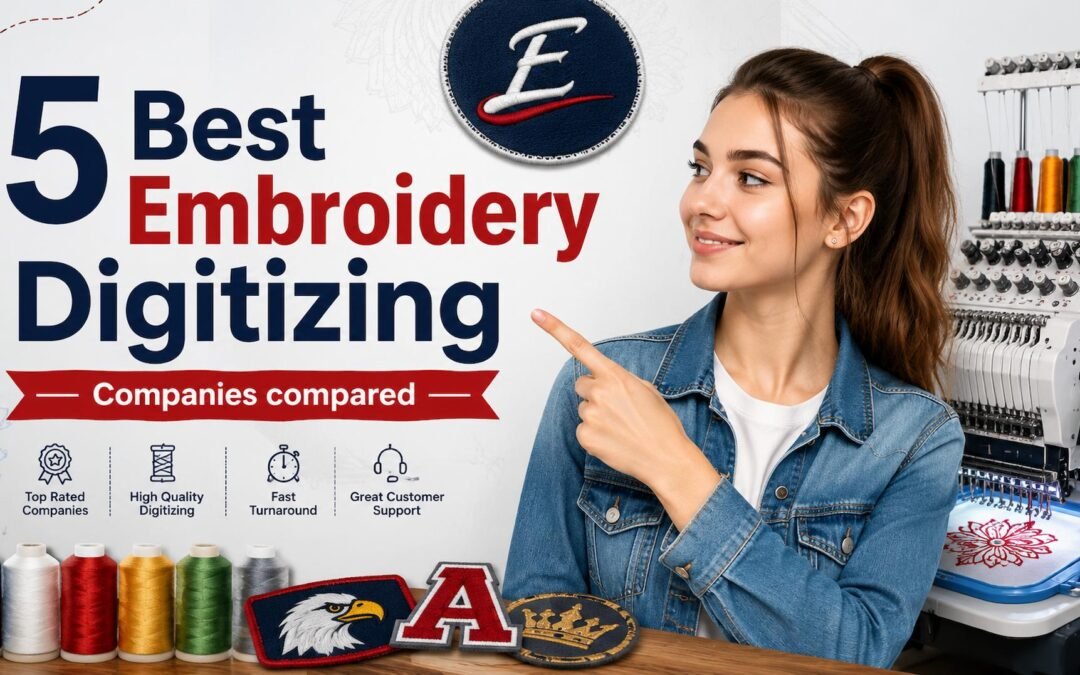 Best 5 Embroidery Digitizing Companies Compared: Quality, Speed, and Value
